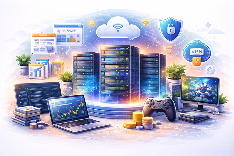 کاربردهای سرور مجازی